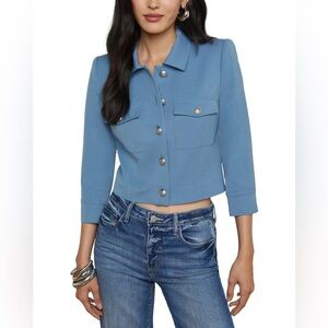 L’agence Kumi Cropped Fitted Jacket/Size 4